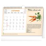 Nástenný aj stolový kalendár 2026 Mesačný plánovací so semienkami a háčikom
