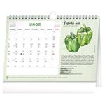 Nástenný aj stolový kalendár 2026 Mesačný plánovací so semienkami a háčikom