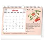 Nástenný aj stolový kalendár 2026 Mesačný plánovací so semienkami a háčikom