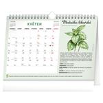 Nástenný aj stolový kalendár 2026 Mesačný plánovací so semienkami a háčikom