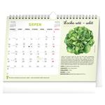 Nástenný aj stolový kalendár 2026 Mesačný plánovací so semienkami a háčikom