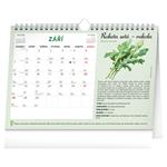 Nástenný aj stolový kalendár 2026 Mesačný plánovací so semienkami a háčikom