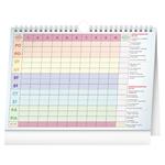 Nástenný aj stolový kalendár 2026 Školský plánovací s háčikom