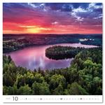 Nástenný kalendár 2026 - Aqua