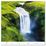 Nástenný kalendár 2026 - Aqua