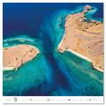 Nástenný kalendár 2026 - Aqua