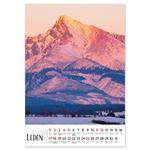 Nástenný kalendár 2026 český Hory