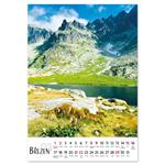 Nástenný kalendár 2026 český Hory