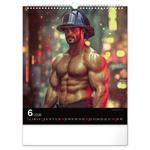 Nástenný kalendár 2026 Dreamy Firefighters