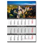 Nástenný kalendár 2026 - Hory – 3-mesačné