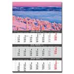 Nástenný kalendár 2026 - Hory – 3-mesačné