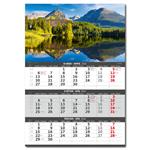 Nástenný kalendár 2026 - Hory – 3-mesačné