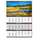 Nástenný kalendár 2026 - Hory – 3-mesačné