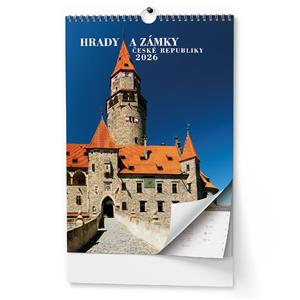 Nástenný kalendár 2026 Hrady a zámky Českej republiky