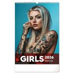 Nástenný kalendár 2026 Inked Girls