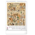 Nástenný kalendár 2026 Josef Lada