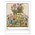 Nástenný kalendár 2026 Josef Lada