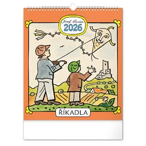 Nástenný kalendár 2026 Josef Lada - Riekanky