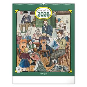 Nástenný kalendár 2026 Josef Lada