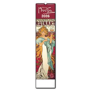 Nástenný kalendár 2026 Kravata - Alfons Mucha CZ/SK