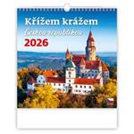 Nástenný kalendár 2026 - Krížom krážom Českou republikou