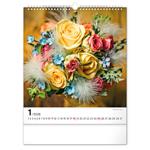 Nástenný kalendár 2026 Kvety