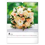 Nástenný kalendár 2026 Kvety