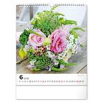 Nástenný kalendár 2026 Kvety