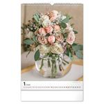 Nástenný kalendár 2026 Kytica