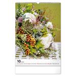 Nástenný kalendár 2026 Kytica