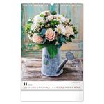 Nástenný kalendár 2026 Kytica