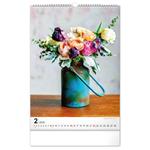 Nástenný kalendár 2026 Kytica