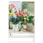 Nástenný kalendár 2026 Kytica