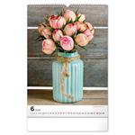 Nástenný kalendár 2026 Kytica