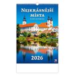 Nástenný kalendár 2026 - Najkrásnejšie miesta Českej republiky