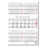 Nástenný kalendár 2026 - Päťmesačný šedý