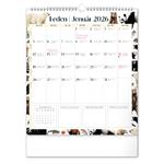 Nástenný kalendár 2026 Plánovací Animalium