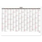 Nástenný kalendár 2026 - Plánovací ročná mapa A1 bezobrázková