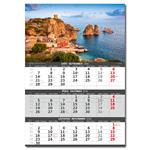 Nástenný kalendár 2026 - Pobrežie - 3-mesačné