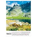 Nástenný kalendár 2026 poľský Hory