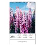 Nástenný kalendár 2026 poľský Kvety