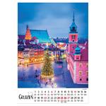 Nástenný kalendár 2026 poľský Varšava