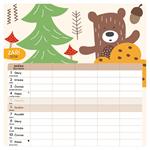 Nástenný kalendár 2026 Rodinný plánovací kalendár