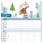 Nástenný kalendár 2026 Rodinný plánovací kalendár