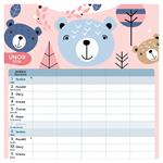 Nástenný kalendár 2026 Rodinný plánovací kalendár