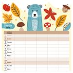 Nástenný kalendár 2026 Rodinný plánovací kalendár