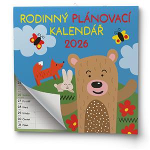Nástenný kalendár 2026 Rodinný plánovací kalendár