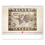 Nástenný kalendár 2026 Staré mapy