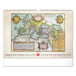 Nástenný kalendár 2026 Staré mapy