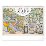 Nástenný kalendár 2026 Staré mapy